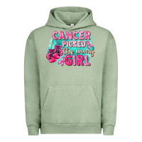 Pigment Oil Green Cancer picked the wrong girl Breast Cancer Urban Hoodie - FaDigitalArtStudio
