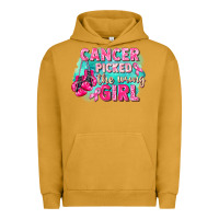 Pigment Peanut Butter Cancer picked the wrong girl Breast Cancer Urban Hoodie - FaDigitalArtStudio