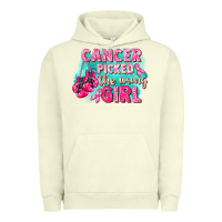 Pigment Pistachio Cancer picked the wrong girl Breast Cancer Urban Hoodie - FaDigitalArtStudio