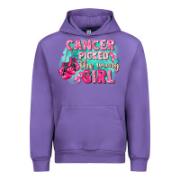 Tulip Cancer picked the wrong girl Breast Cancer Urban Hoodie - FaDigitalArtStudio