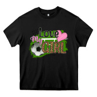 Black love my girl soccer Heavy Core Tee - HRA Design Shop