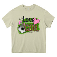 Mossy love my girl soccer Heavy Core Tee - HRA Design Shop