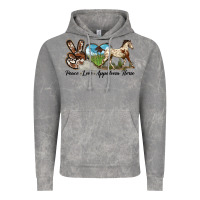 Cloud Rock peace love appaloosa horse Vintage Hoodie - LillyAllenDesigns