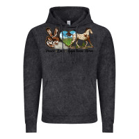 Vintage Black peace love appaloosa horse Vintage Hoodie - LillyAllenDesigns