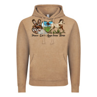 Vintage Coffee peace love appaloosa horse Vintage Hoodie - LillyAllenDesigns