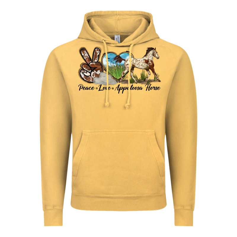 Peace Love Appaloosa Horse Vintage Hoodie by LillyAllenDesigns | Teevron