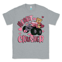 Heather Grey heart crusher Classic Tee - MaliasSmallBusiness
