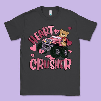 Heart Crusher Classic Tee Designed By Maliassmallbusiness