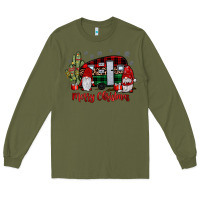 Army Green merry christmas gnome caravan Long Sleeve Tee - JahusDesignShop