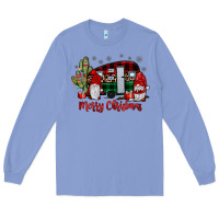 Colony Blue merry christmas gnome caravan Long Sleeve Tee - JahusDesignShop