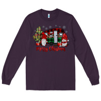 Plum merry christmas gnome caravan Long Sleeve Tee - JahusDesignShop