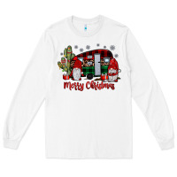 White merry christmas gnome caravan Long Sleeve Tee - JahusDesignShop