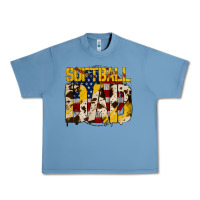 Pebble Blue softball dad Urban Heavy Tee - Jasminsmagicworld