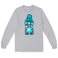 Moon Dust winter gnome with snowflake Long Sleeve Tee - NancyCooperArtShop