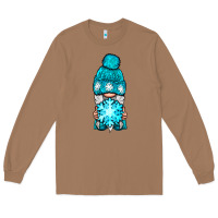 Toasted Coconut winter gnome with snowflake Long Sleeve Tee - NancyCooperArtShop