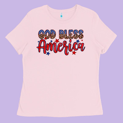 God Bless America Ladies Tee Designed By Neo Western