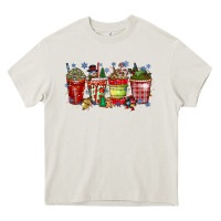 Cream christmas drink Heavy Core Tee - CowhideDigitalArt