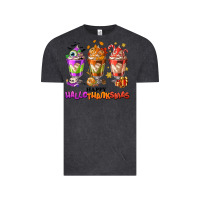 Vintage Black Happy Hallothanksmas coffee cups Vintage Tee - NancyCooperArtShop