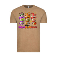 Vintage Coffee Happy Hallothanksmas coffee cups Vintage Tee - NancyCooperArtShop