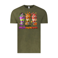 Vintage Olive Happy Hallothanksmas coffee cups Vintage Tee - NancyCooperArtShop
