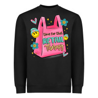 Black time for that retail therapy Heavyweight Sweatshirt - MaliasSmallBusiness