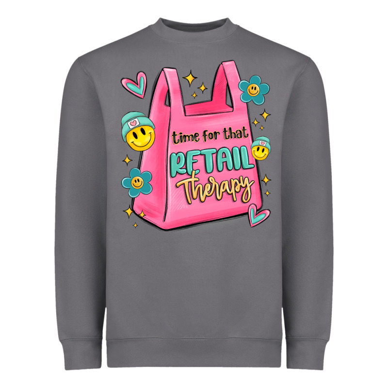 Time For That Retail Therapy Heavyweight Sweatshirt by MaliasSmallBusiness | Teevron