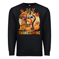 Black My 1st Thanksgiving Premium Sweatshirt - NancyCooperArtShop