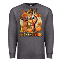 Charcoal Heather My 1st Thanksgiving Premium Sweatshirt - NancyCooperArtShop