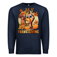Navy My 1st Thanksgiving Premium Sweatshirt - NancyCooperArtShop