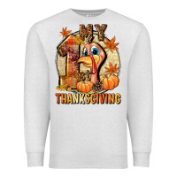Oatmeal Heather My 1st Thanksgiving Premium Sweatshirt - NancyCooperArtShop