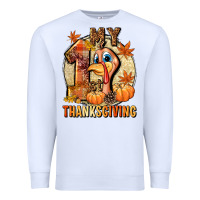 White My 1st Thanksgiving Premium Sweatshirt - NancyCooperArtShop