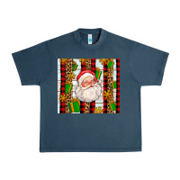 Midnight Navy santa with gifts Urban Heavy Tee - AdoDesignShop