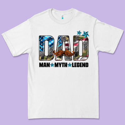 Dad Man Myth Legend Premium Tee Designed By Hra Design Shop