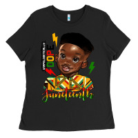 Black juneteenth black boy Ladies Tee - HRA Design Shop
