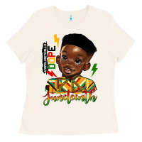 Bone juneteenth black boy Ladies Tee - HRA Design Shop