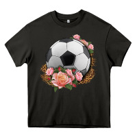 Asphalt western soccer with roses Heavy Core Tee - HRA Design Shop