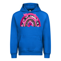 Cobalt Breast Cancer rainbow Urban Hoodie - FaDigitalArtStudio