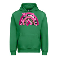 Emerald Breast Cancer rainbow Urban Hoodie - FaDigitalArtStudio