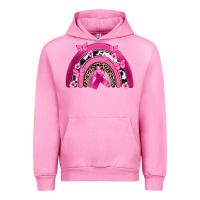 Fuchsia Pink Breast Cancer rainbow Urban Hoodie - FaDigitalArtStudio