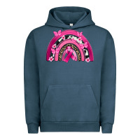 Pigment Midnight Navy Breast Cancer rainbow Urban Hoodie - FaDigitalArtStudio
