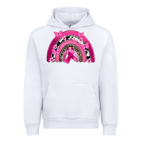 White Breast Cancer rainbow Urban Hoodie - FaDigitalArtStudio