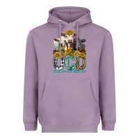 Lavender Obsessive Cow Disorder with Cows Heavyweight Hoodie - texasbilliewilder