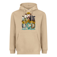 Mushroom Obsessive Cow Disorder with Cows Heavyweight Hoodie - texasbilliewilder