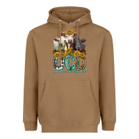 Toasted Coconut Obsessive Cow Disorder with Cows Heavyweight Hoodie - texasbilliewilder