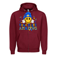 Burgundy down right amazing Zipper Hoodie - Artiststas