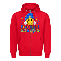 Red down right amazing Zipper Hoodie - Artiststas