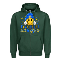 Sports Green down right amazing Zipper Hoodie - Artiststas