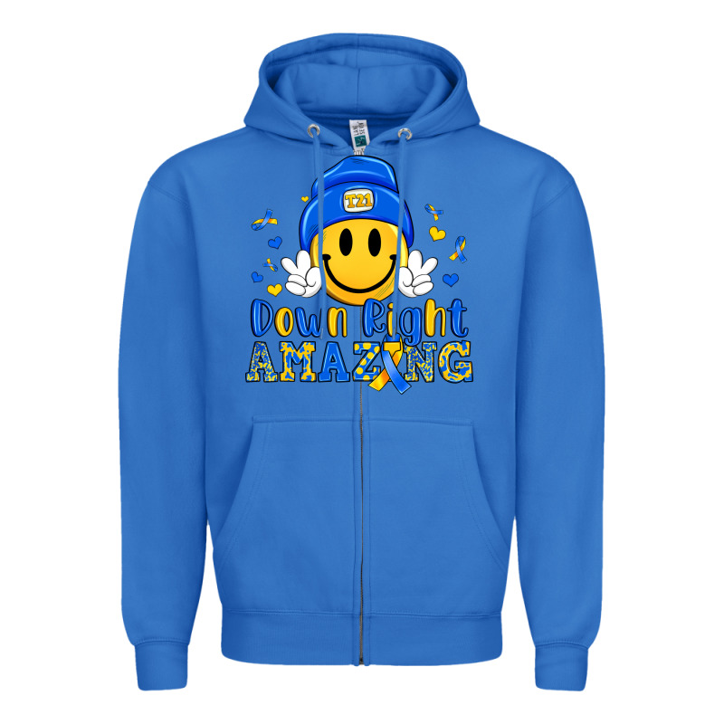 Down Right Amazing Zipper Hoodie by Artiststas | Teevron
