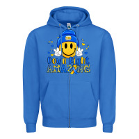 True Royal down right amazing Zipper Hoodie - Artiststas