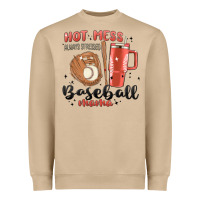 Mushroom hot mess always stressed baseball mama stanley cup Heavyweight Sweatshirt - MaliasSmallBusiness